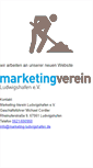 Mobile Screenshot of marketing-ludwigshafen.de